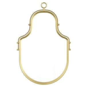 IKEA Angaboda Mirror Gold Metal 16 7/8 x 11" Like New 005.071.41